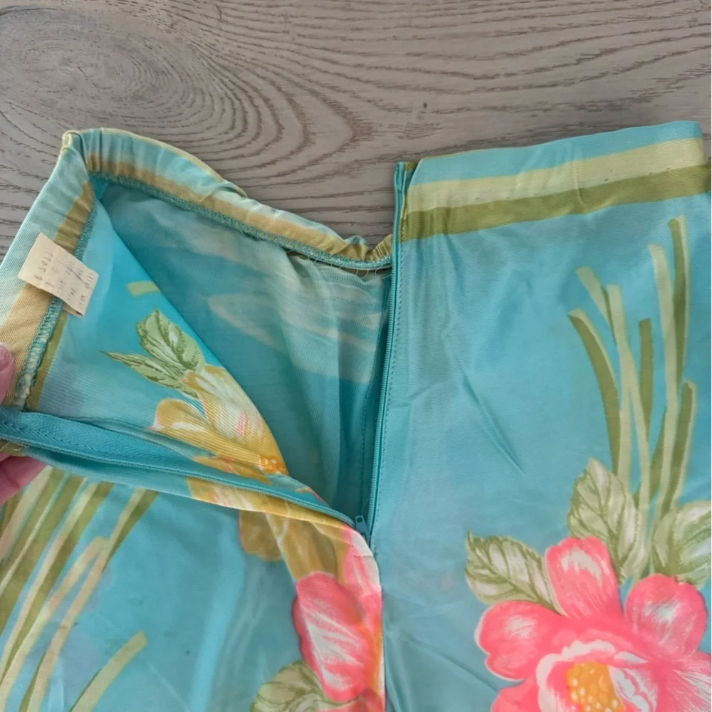 VINTAGE floral button down/pantsuit 60-70’s size small (see measurements) - Picture 7 of 15